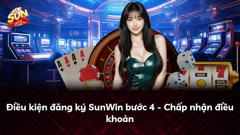 Điều kiện đăng ký SunWin bước 4 - Chấp nhận điều khoản