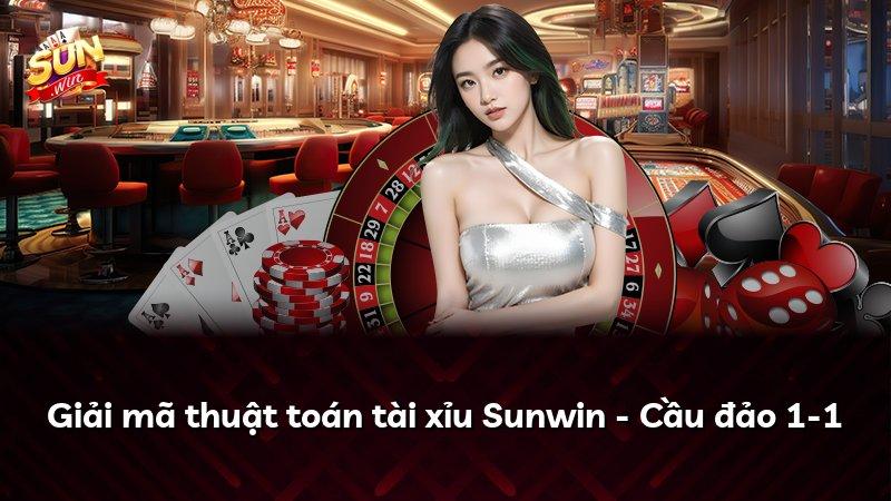 Giải mã thuật toán tài xỉu Sunwin - Cầu đảo 1-1