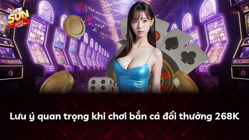 Lưu ý quan trọng khi chơi bắn cá đổi thưởng 268K